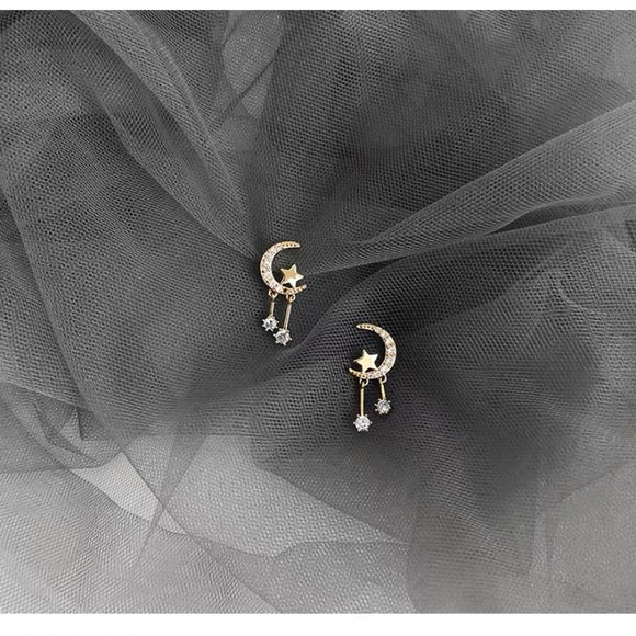 💙Sterling Post Moon Stars - Picture 3 of 12